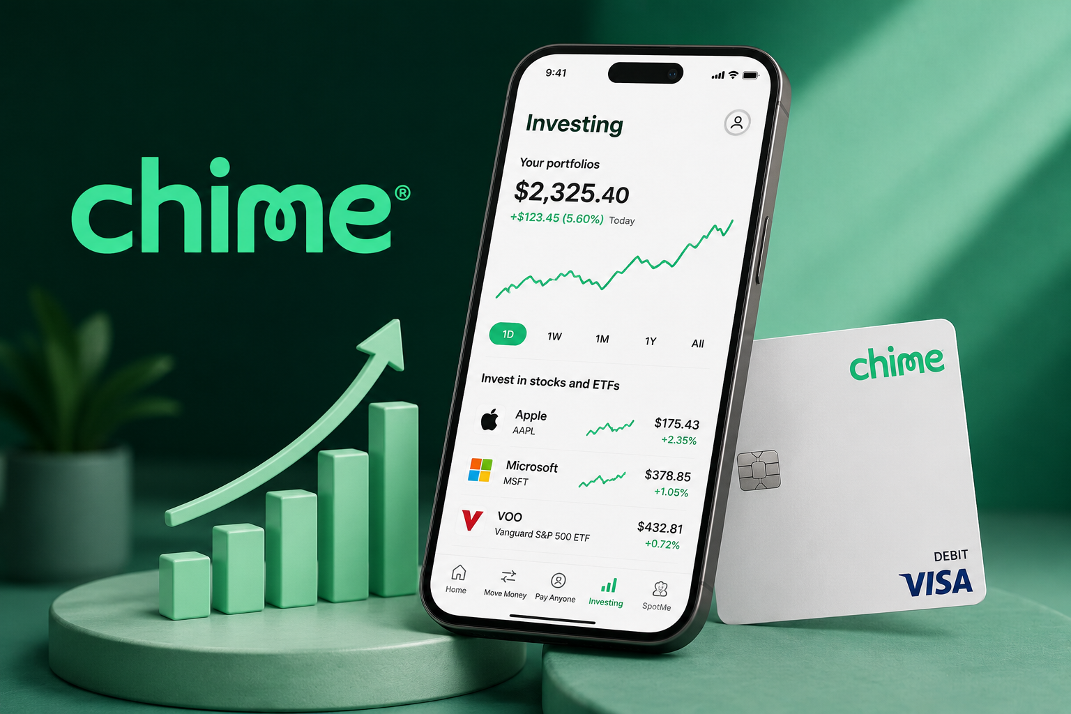 Chime Folds Commission-Free Investing Into Its Everyday Banking App